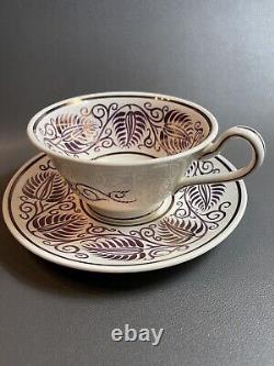 Wedgwood Tea Cup And Saucer 1930's Excellent Cons. Unique RARE Gold