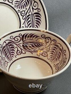 Wedgwood Tea Cup And Saucer 1930's Excellent Cons. Unique RARE Gold