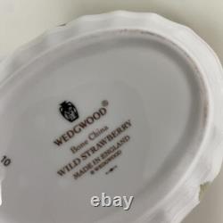 Wedgwood Wild Strawberry 5 Tea Cup Saucer & Suger Pot Set Tableware Collection