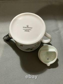 Wedgwood Wild Strawberry Japanese Tea Cup Saucer Teapot Set Green