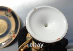 Whites Art Company Chicago Laviolette Limoges Porcelain Tea Cup Saucer Gold Exc