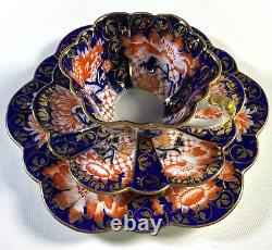 Wileman Foley Shelley Tea Cup Saucer & Dessert Plate English Imari Ware c. 1894