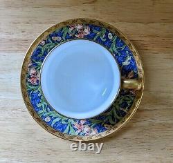 William Morris IRIS Coffee/Tea Cup, Saucer & Cake Plate Set NIKKO V&A 2100
