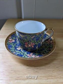 William Morris IRIS Coffee/Tea Cup, Saucer & Cake Plate Set NIKKO V&A 2100