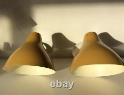 X2 Original Scones Wall lights 1950s Vintage Mid Century In very good condition