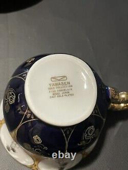 Yamasen fine porcelain 24 ct gold plated Teacups & Saucers