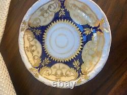Yates porcelain Leeds, England c1835 Teacup & Saucer bone china hand painted