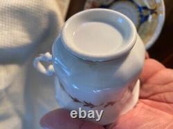 Yates porcelain Leeds, England c1835 Teacup & Saucer bone china hand painted